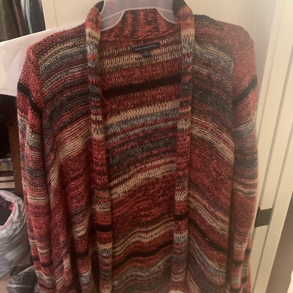 American eagle striped cardigan